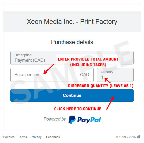 Print Factory - Pay Online