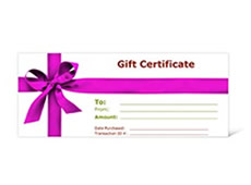 Gift certificates printing Penticton | Print Factory